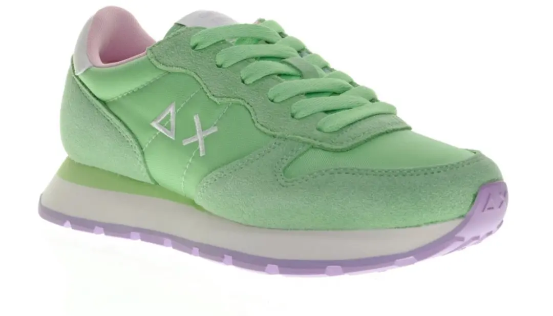 Sun68 Ally Solid Nylon Sneakers - Groen - 37 - afbeelding 3 van 6