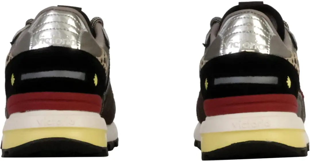 Victoria Luna Lage Leren Damessneakers - Zwart - afbeelding 2 van 6
