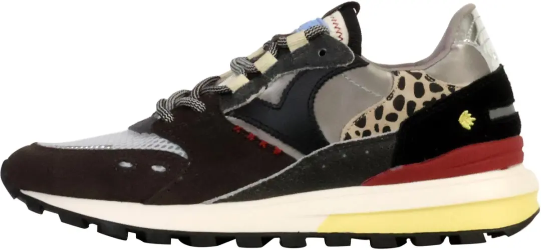 Victoria Luna Lage Leren Damessneakers - Zwart - afbeelding 4 van 6