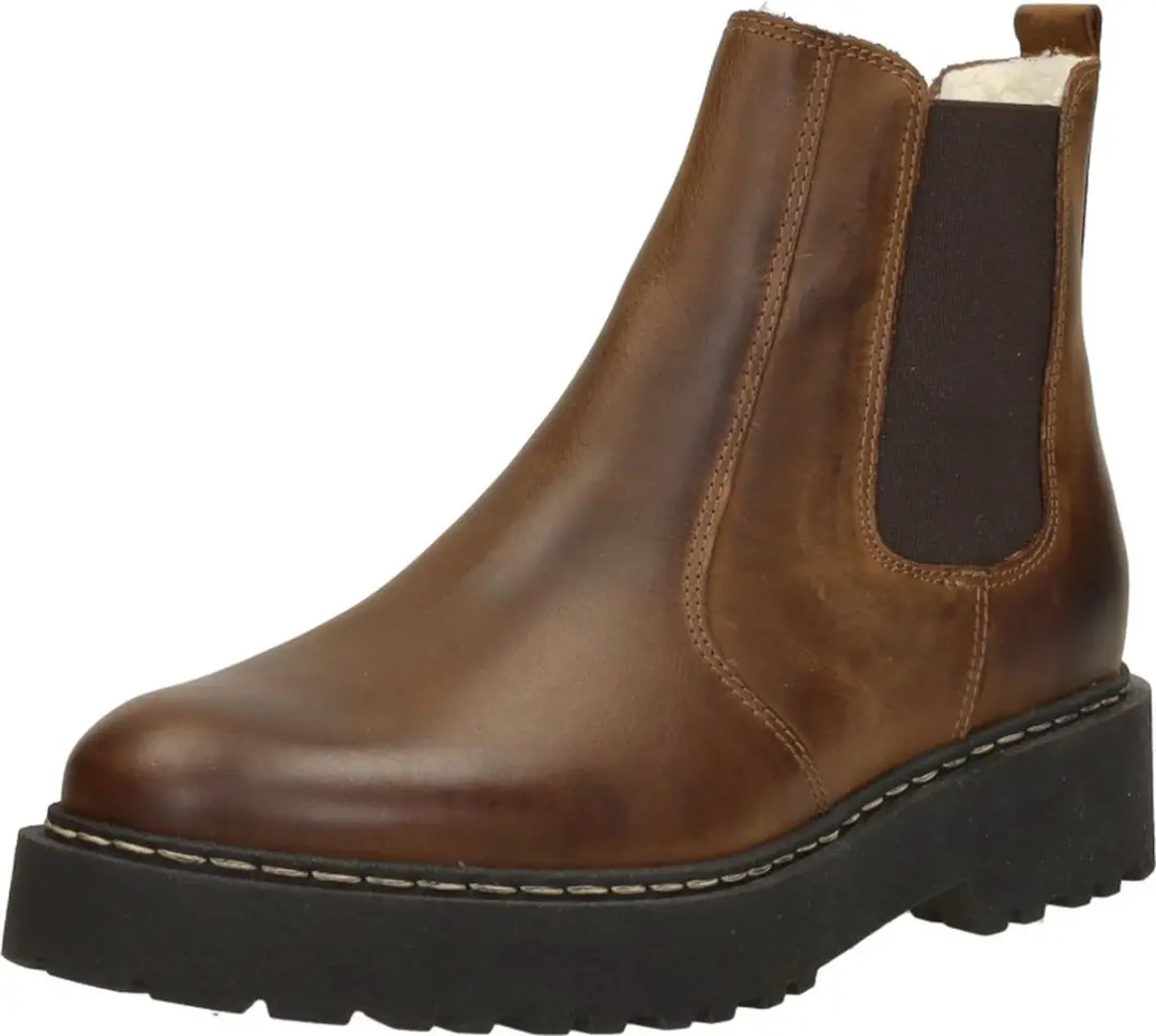 Palpa Riviera Enkellaarsjes Plat - Cognac - afbeelding 3 van 6
