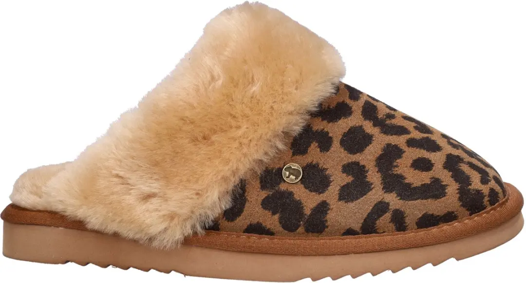 Warmbat Collie Print Panther Dames Sloffen