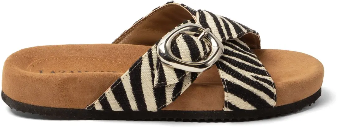 Kaja Dames Slippers Raffia Wit