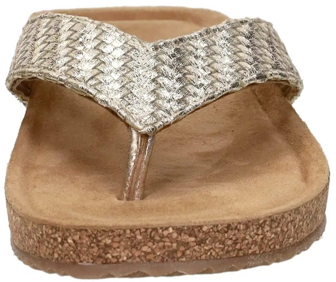 Lazamani Leia Teenslippers - goudkleur - Maat 44 - afbeelding 6 van 6