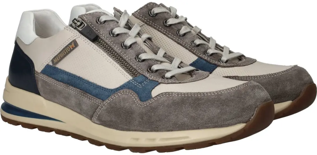 Heren Veterschoenen Mephisto Bradley Grey Grijs - Maat 42 - afbeelding 2 van 6