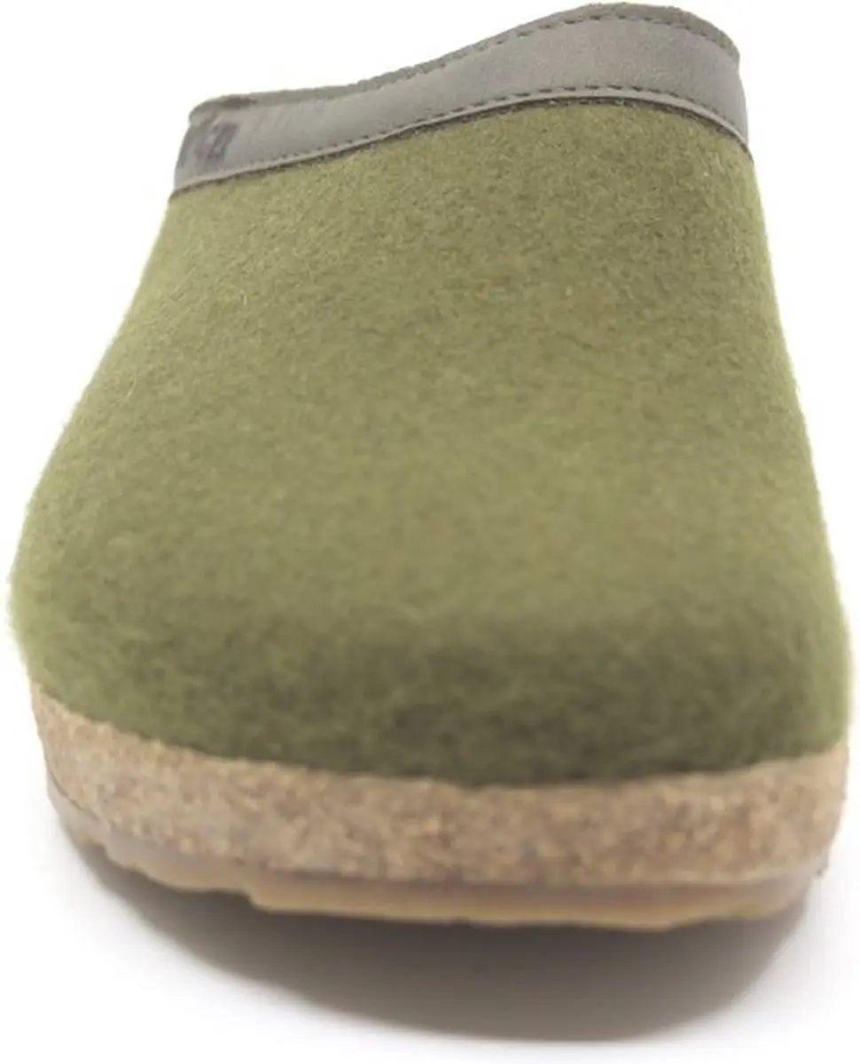 Haflinger Pantoffels Dames - Grizzly Torben - Olijfgroen - Maat 38 - afbeelding 4 van 5