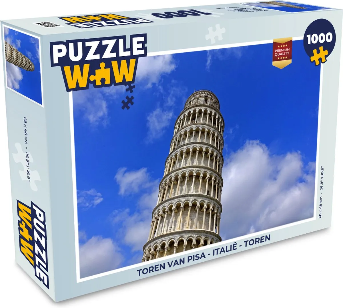 PuzzleWow Toren van Pisa Legpuzzel 1000 Stuks