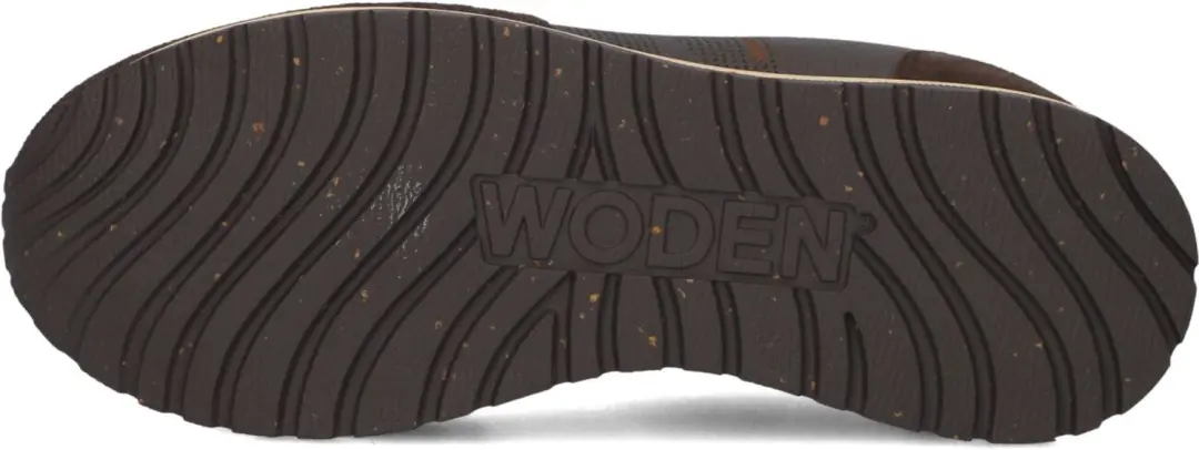 Woden Ronja Mix Sneakers Dames - Leren Sneaker - Bruin - Maat 39 - afbeelding 4 van 6
