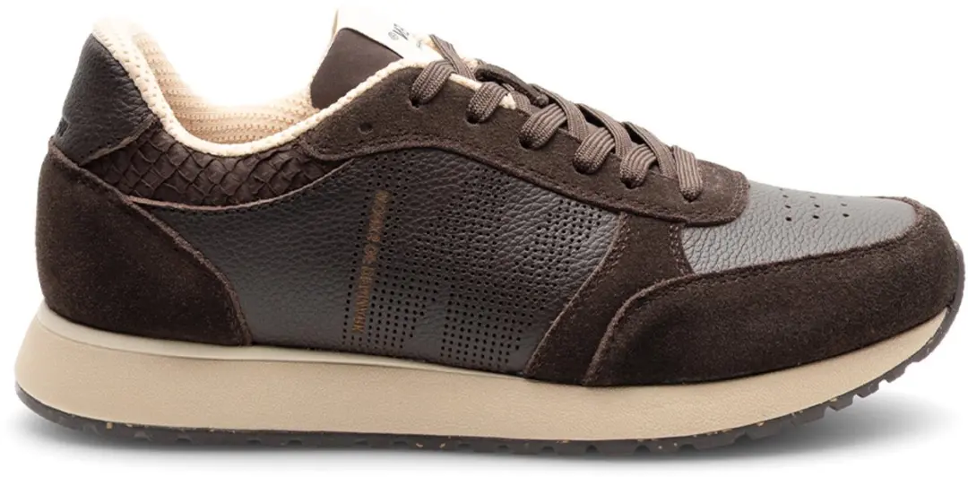 Woden Ronja Mix Sneakers Dames - Leren Sneaker - Bruin - Maat 39 - afbeelding 2 van 6