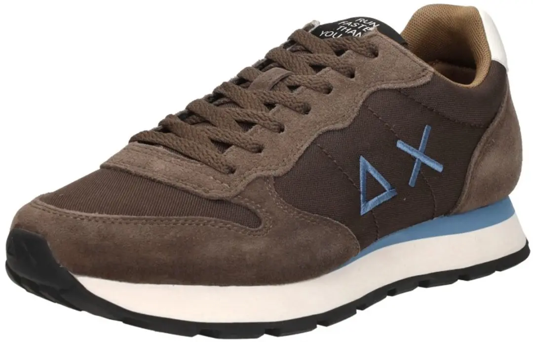 SUN68 Tom Solid Sneakers Laag - Donkerbruin - Maat 44 - afbeelding 4 van 6