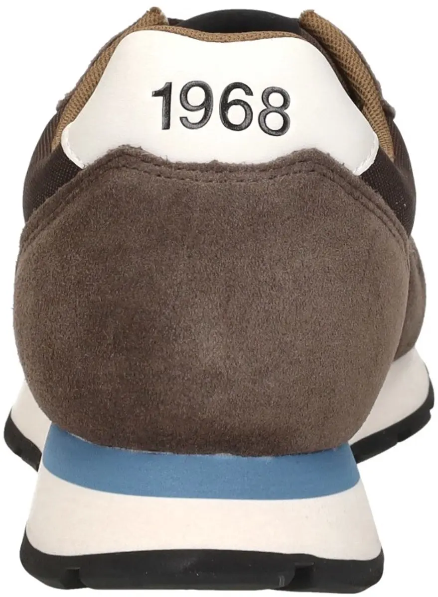 SUN68 Tom Solid Sneakers Laag - Donkerbruin - Maat 44 - afbeelding 6 van 6