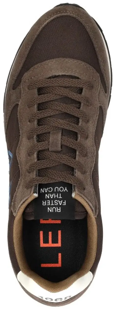 SUN68 Tom Solid Sneakers Laag - Donkerbruin - Maat 44 - afbeelding 5 van 6