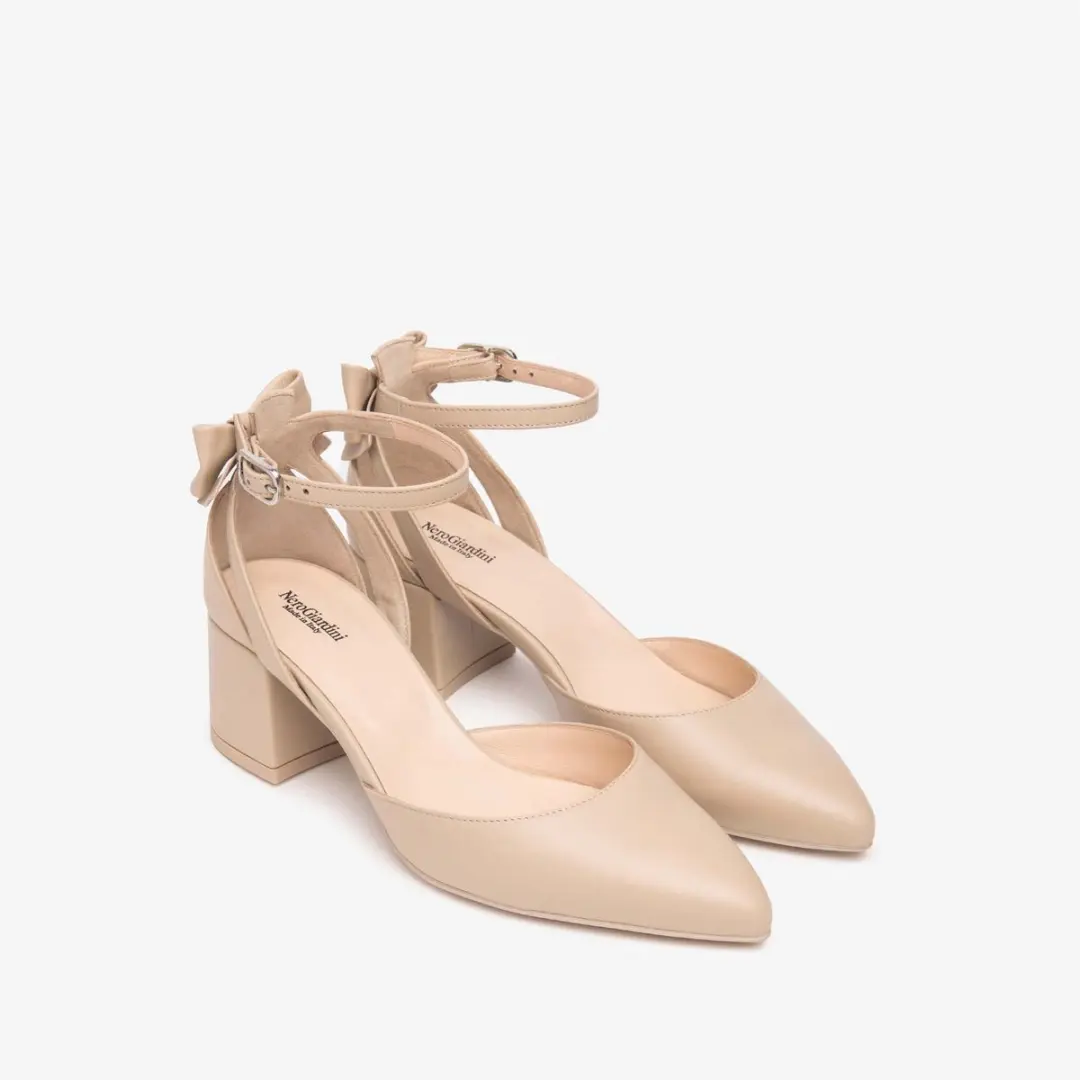 Schoenen Met Hak Nerogiardini Nappa Pandora Tpu Tenna Natural