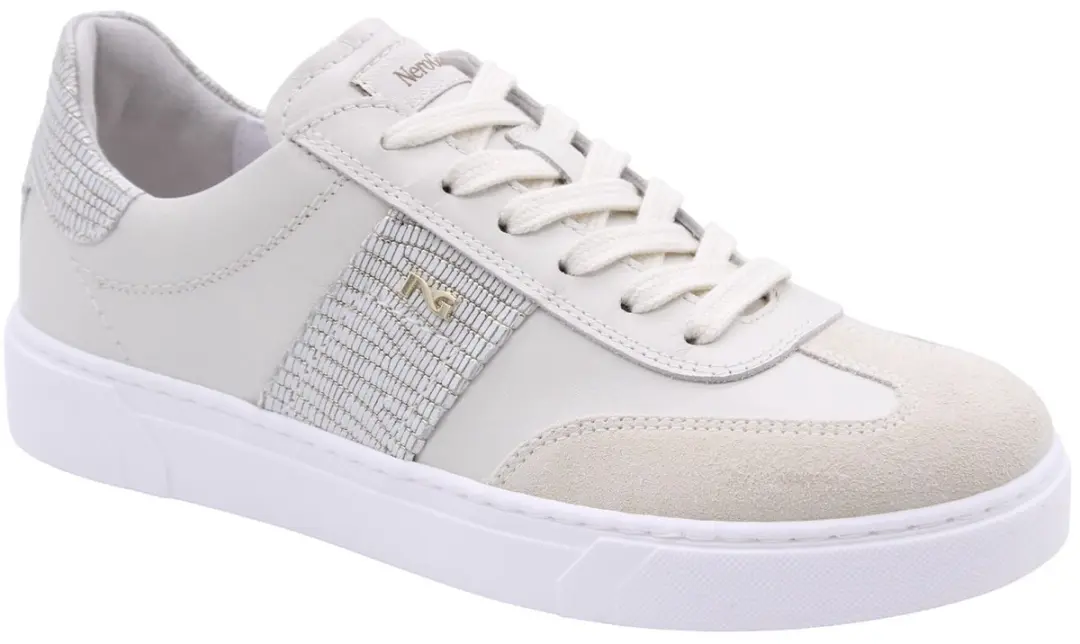 Sneaker Nerogiardini Velour Velvet Osso 0100 Stampa Tejus Oro/Bia Tr Ma