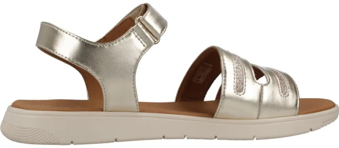 Geox Dandra E Sandalen Goud EU 39 Vrouw