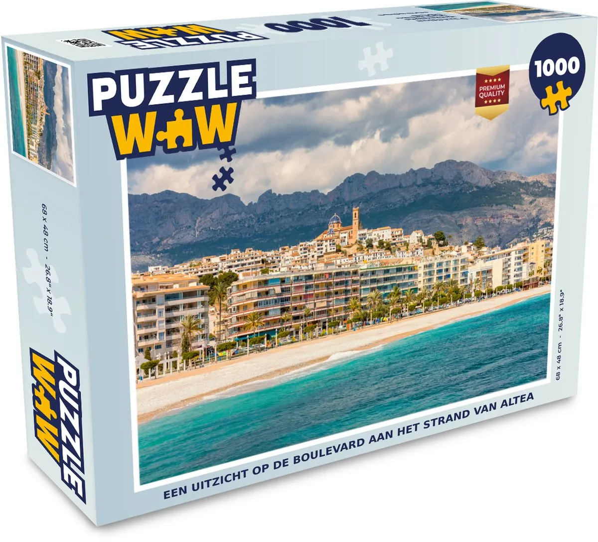 PuzzleWow Altea Boulevard Legpuzzel 1000 Stuks - Multicolor