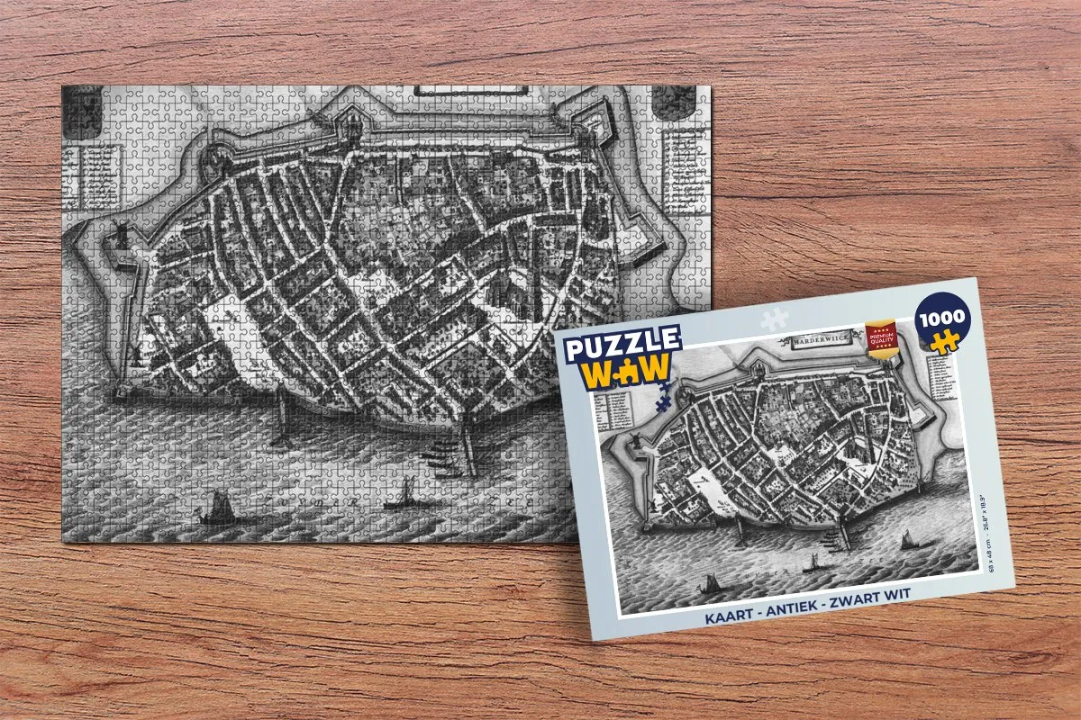 PuzzleWow Antiek Legpuzzel 1000 Stuks - Multicolor