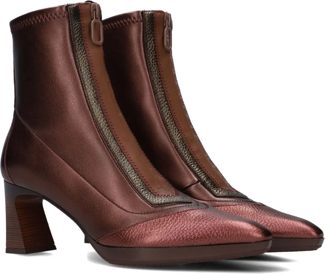 Hispanitas Chi254186 Enkellaarsjes - Enkelboots met rits - Dames - Bronskleurig - Maat 39 - afbeelding 4 van 6
