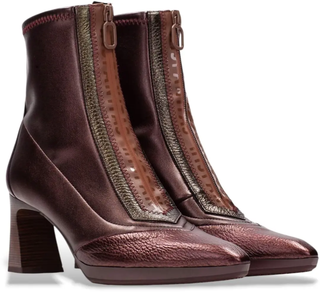 Hispanitas Chi254186 Enkellaarsjes - Enkelboots met rits - Dames - Bronskleurig - Maat 39 - afbeelding 6 van 6