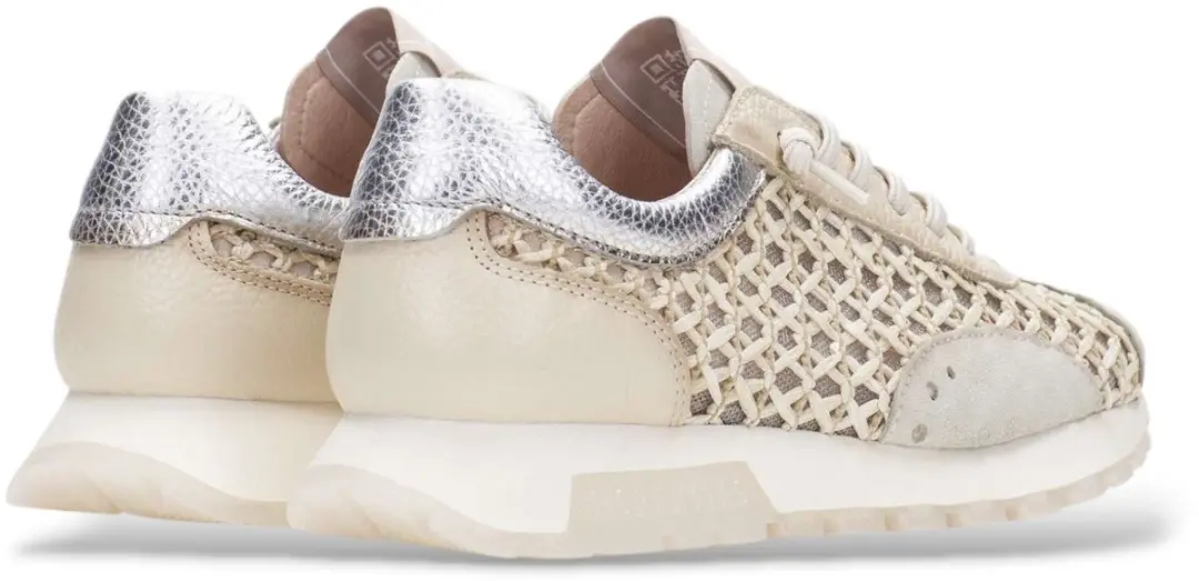 Hispanitas RHV264741 C004 Sneakers Beige Leer en Mesh Dames - Beige - 41 - afbeelding 6 van 6