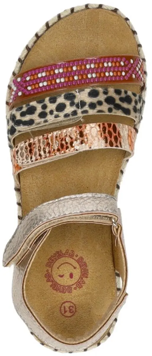 Develab Meiden Sandalen Meiden Sandalen - Goudkleur - Maat 27 - afbeelding 4 van 6