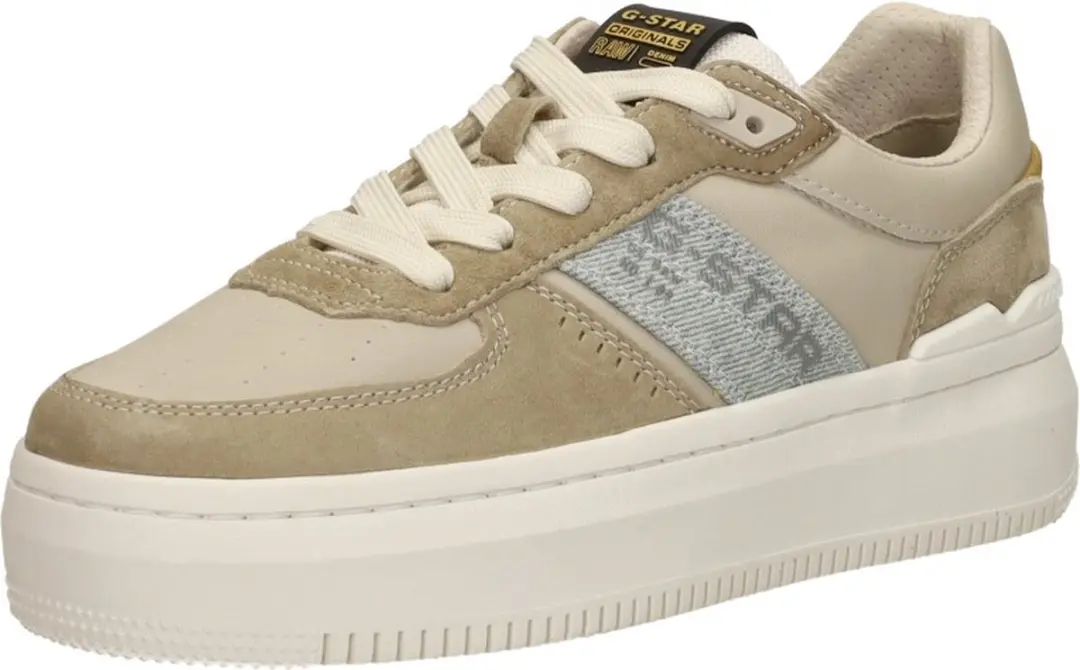 G-Star Eve LEA DNM W Sneakers Laag - beige - Maat 39 - afbeelding 4 van 6