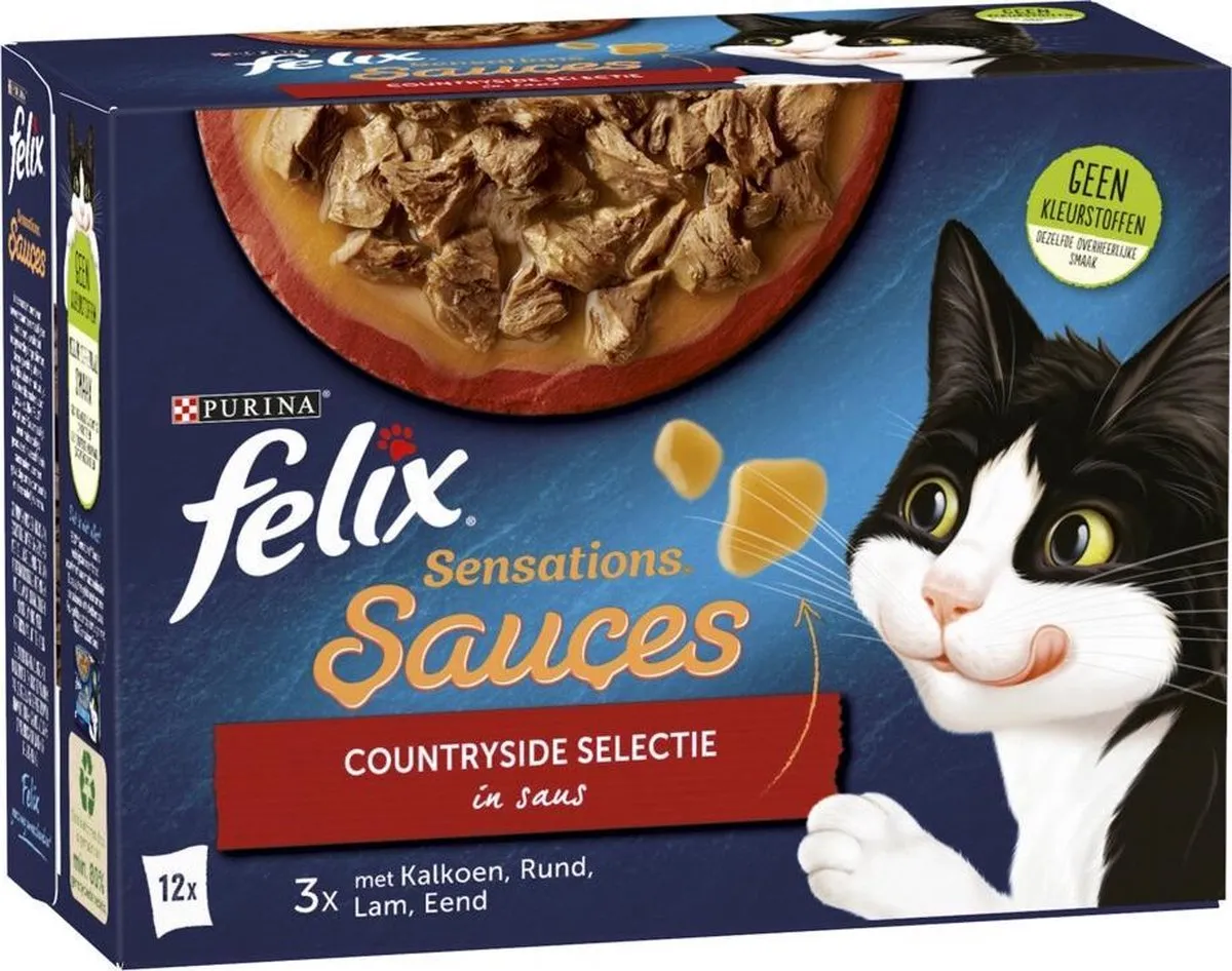 Felix Sensations Extra Kattenvoer 12x100g - 24 Stuks