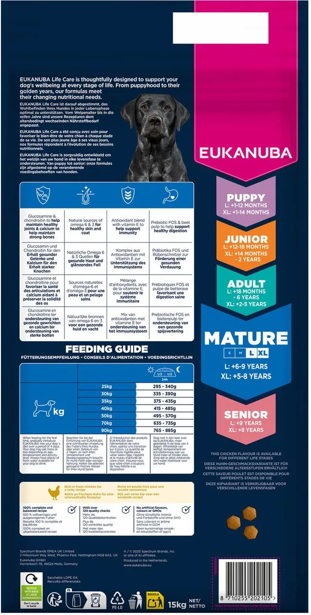 Eukanuba Mature Large Breed Hondenbrokken 15kg