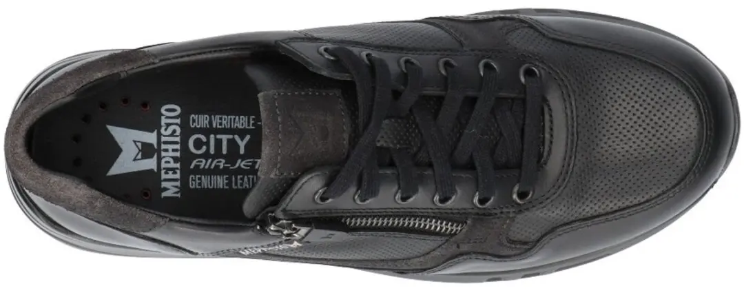 Heren Veterschoenen Mephisto Bradley Randy Black Zwart - Maat 11 - afbeelding 4 van 6