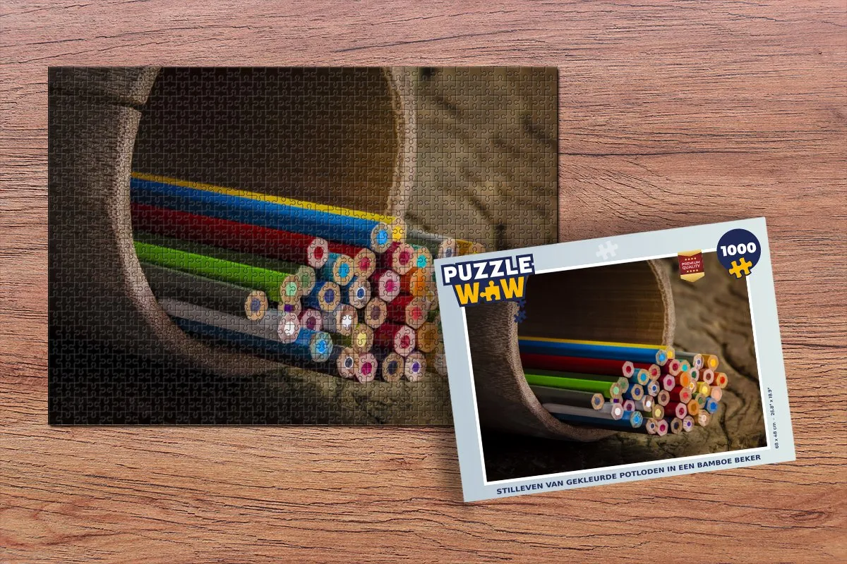 PuzzleWow Stilleven Legpuzzel 1000 Stuks - Multicolor