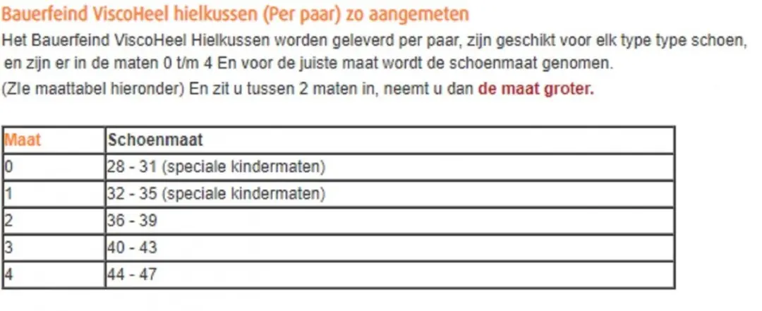 Bauerfeind ViscoHeel Inlegzolen Maat 0 - afbeelding 4 van 6