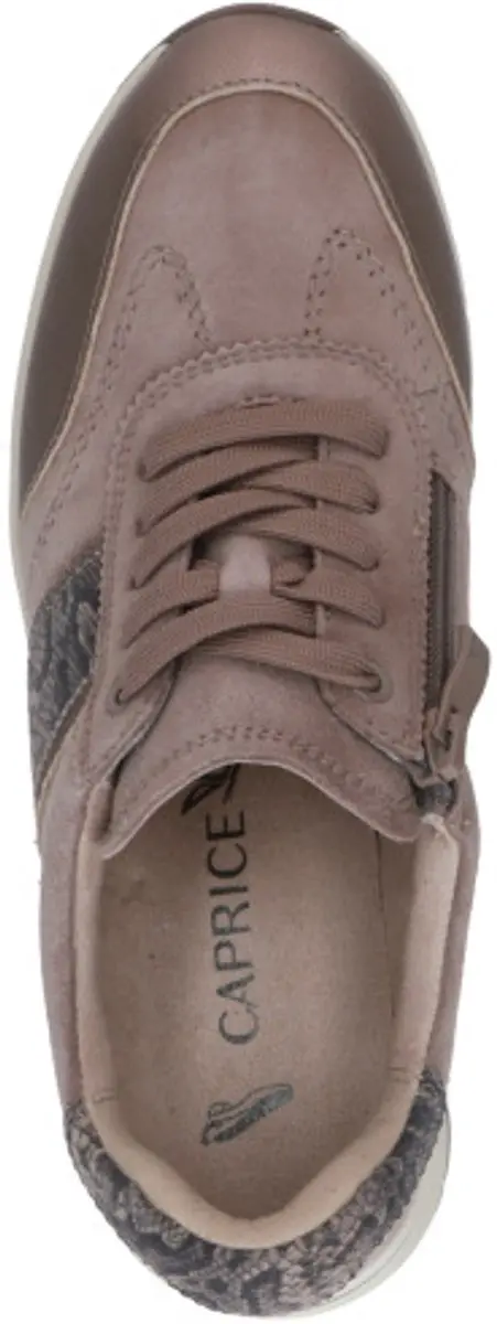 Caprice art. 9-23302-47 345 taupe dames sneaker veter/rits maat 39 - afbeelding 2 van 6