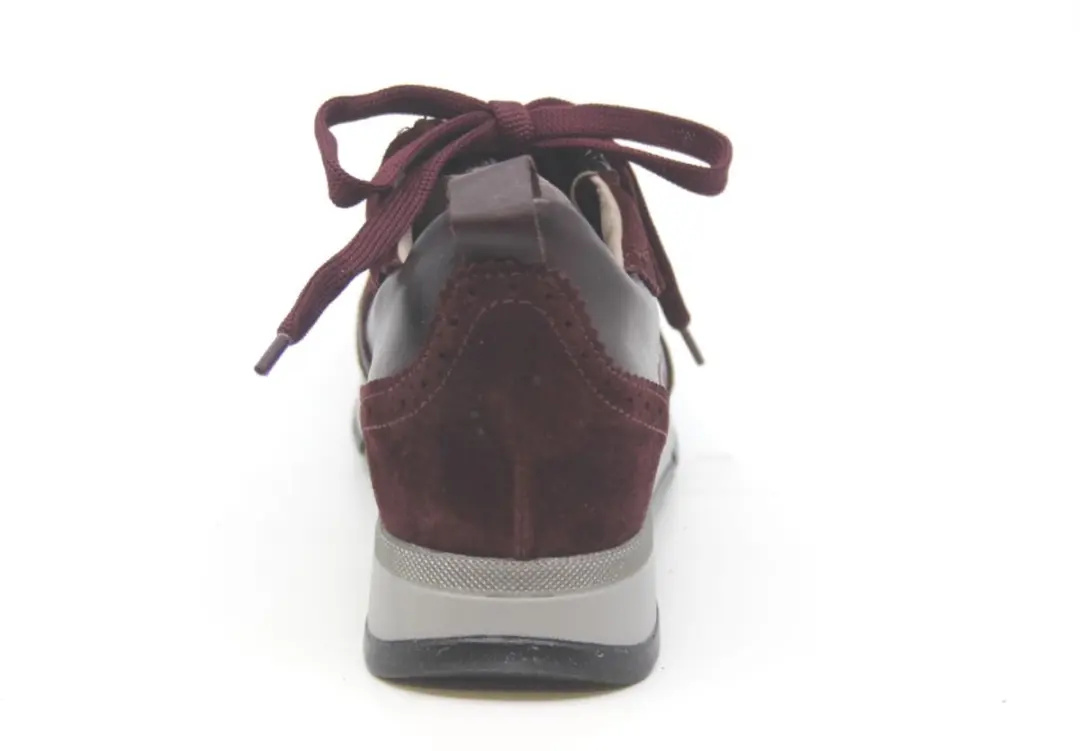 DL Sport Vitello Vino Sneakers Bordo Leer Dames 39 - afbeelding 6 van 6
