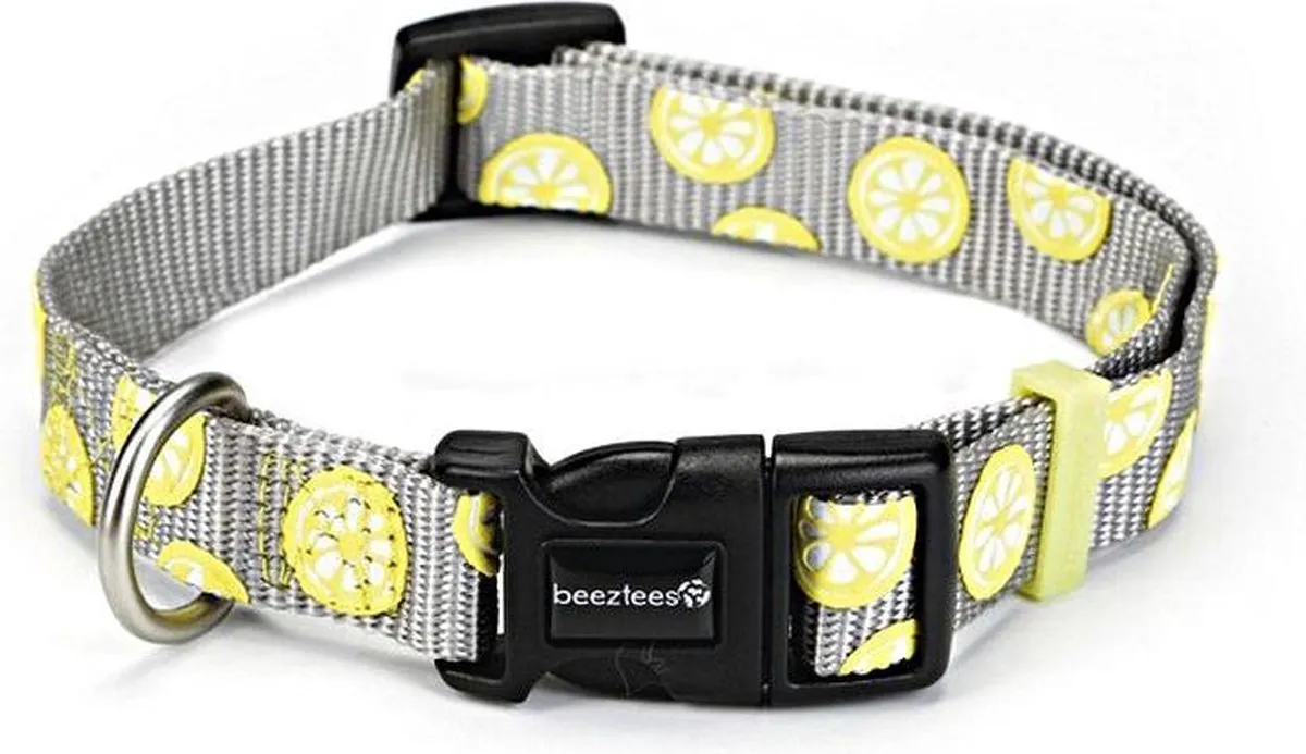 Beeztees Nylon Halsband Lemon 35-50cm M