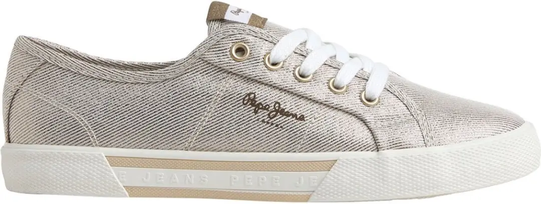Pepe Jeans Brady Party Basic Sneakers Goud - afbeelding 3 van 6