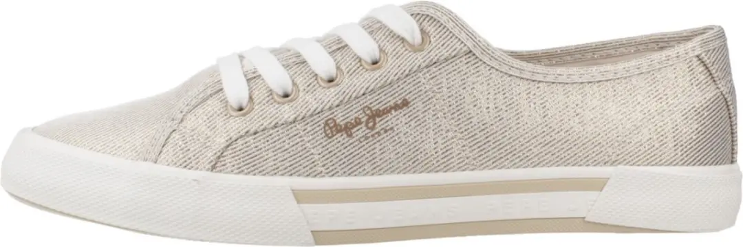 Pepe Jeans Brady Party Basic Sneakers Goud - afbeelding 2 van 6