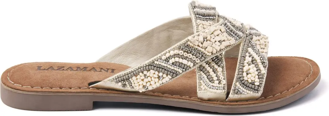 Lazamani Dames Slippers 75.337 - Beige - Maat 36 - afbeelding 6 van 6