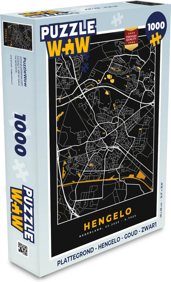 PuzzleWow Hengelo Legpuzzel 1000 Stuks