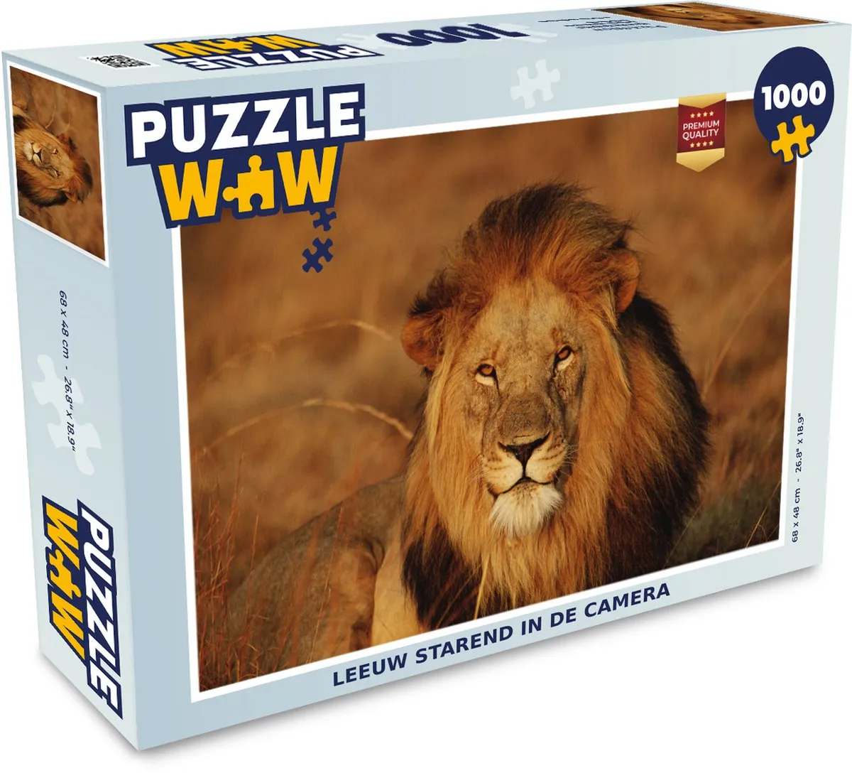 PuzzleWow Leeuw Portret Legpuzzel 1000 Stuks