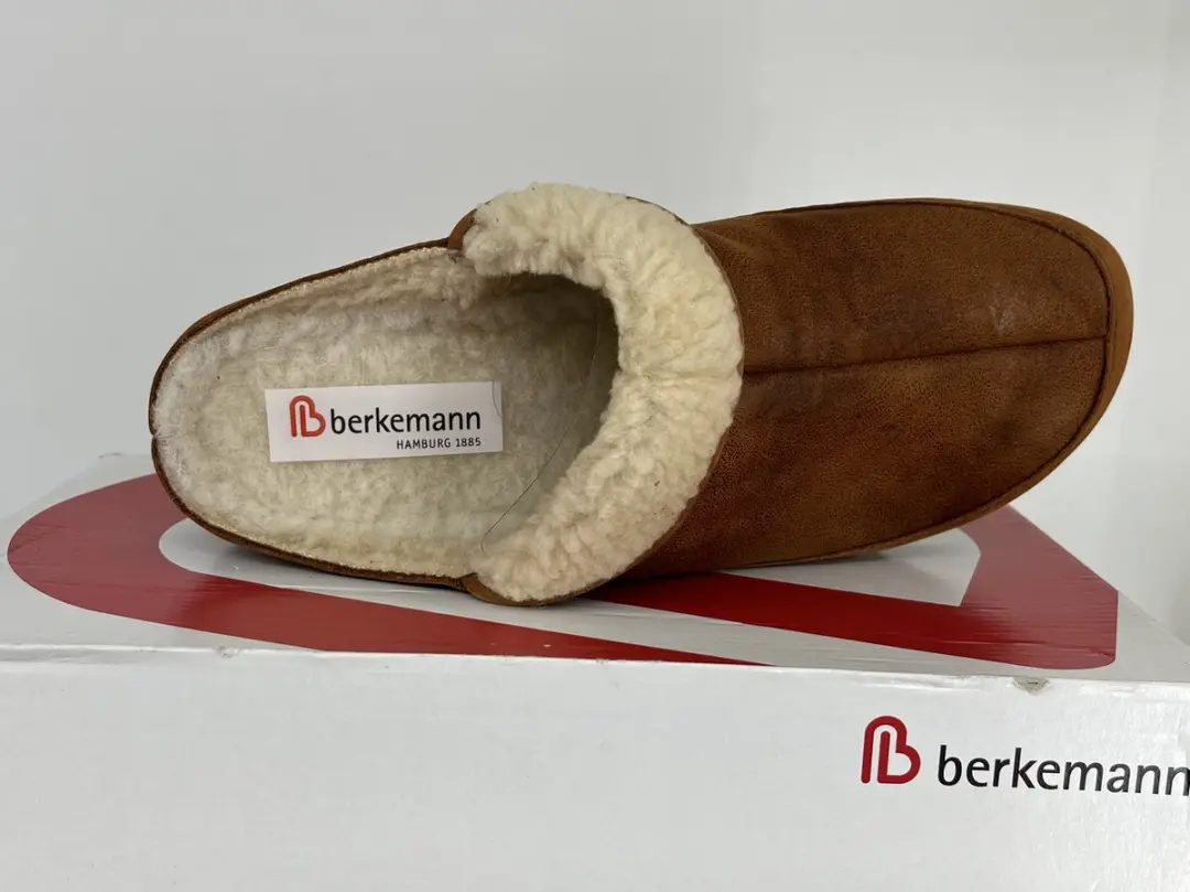 Berkemann Dames Pantoffels - Cognac/Caramel - Maat 41.5 - afbeelding 2 van 6