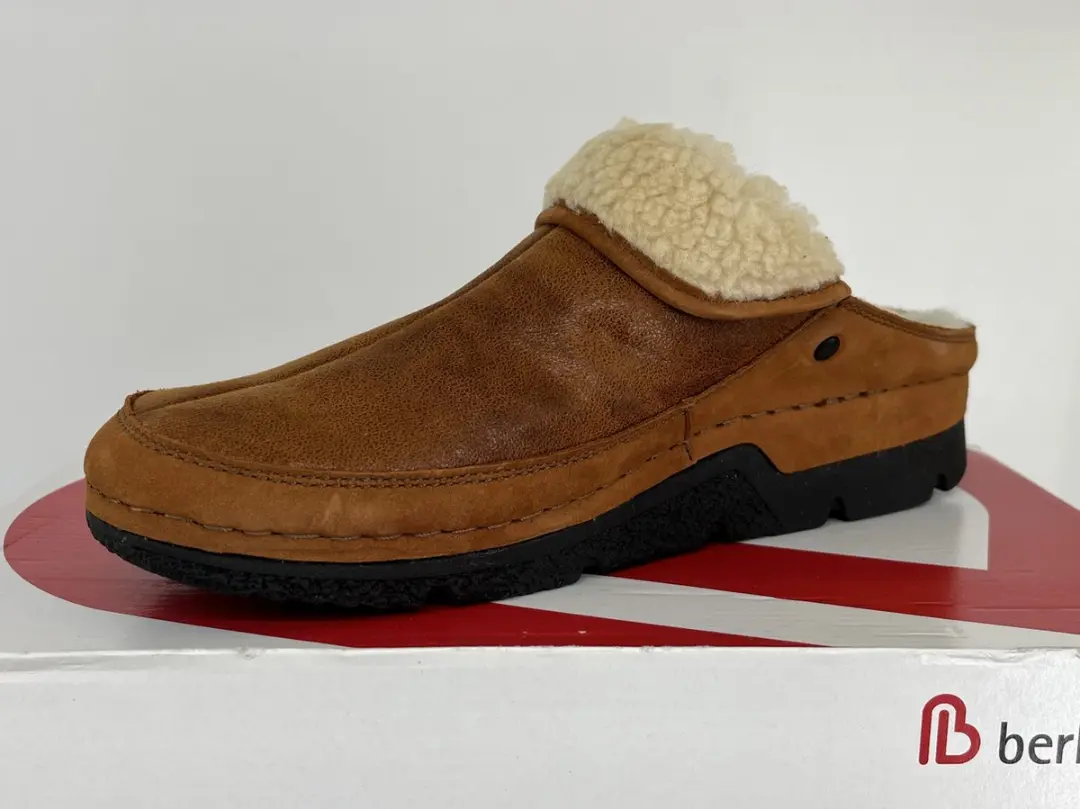 Berkemann Dames Pantoffels - Cognac/Caramel - Maat 41.5 - afbeelding 4 van 6
