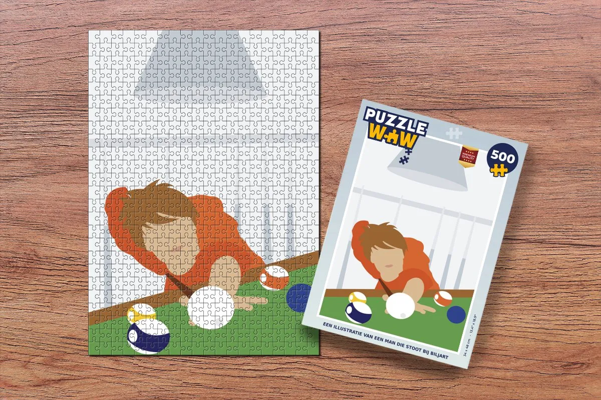PuzzleWow Biljart Legpuzzel 500 Stuks