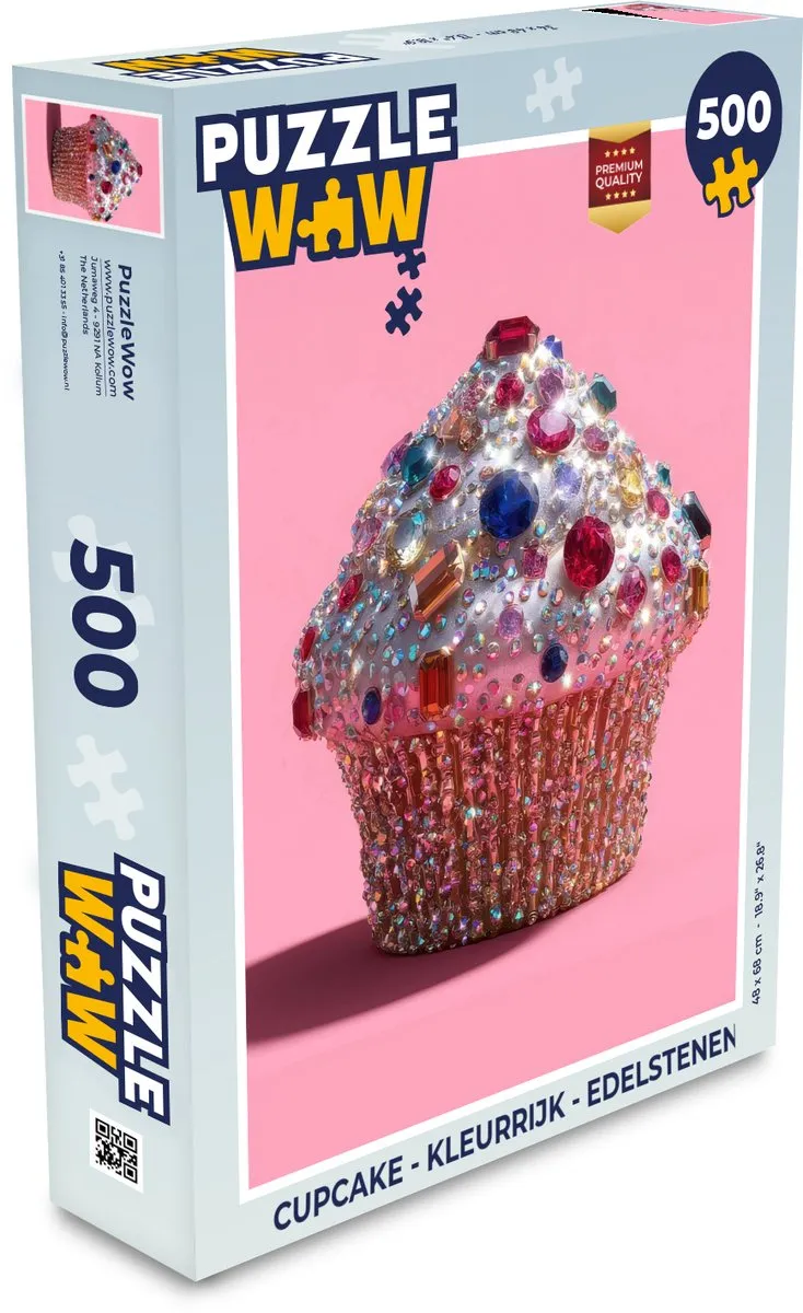PuzzleWow Cupcake Legpuzzel 500 Stuks