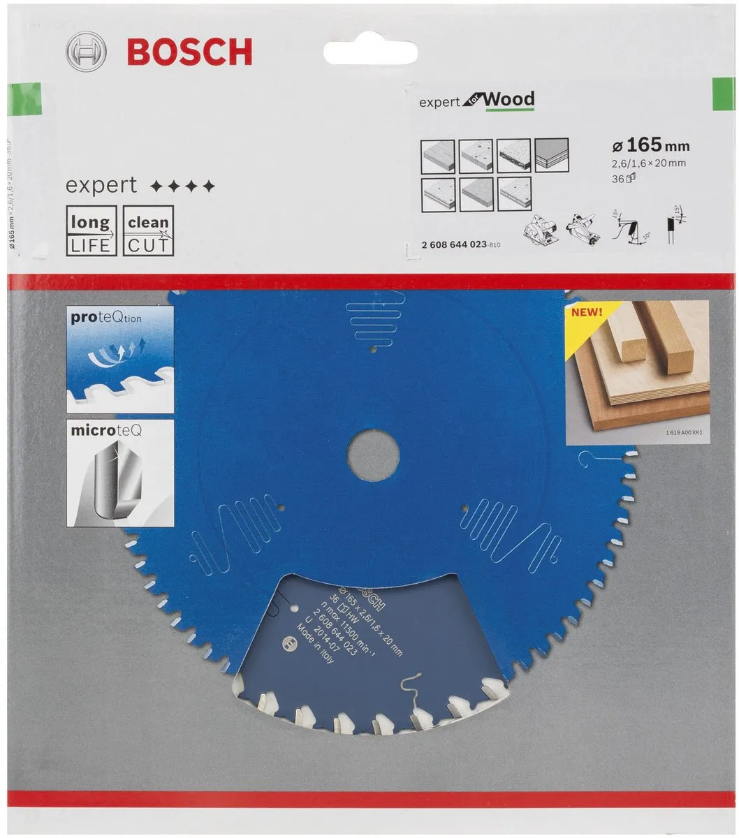 Bosch Expert for Wood Cirkelzaagblad 160mm - 36 Tanden