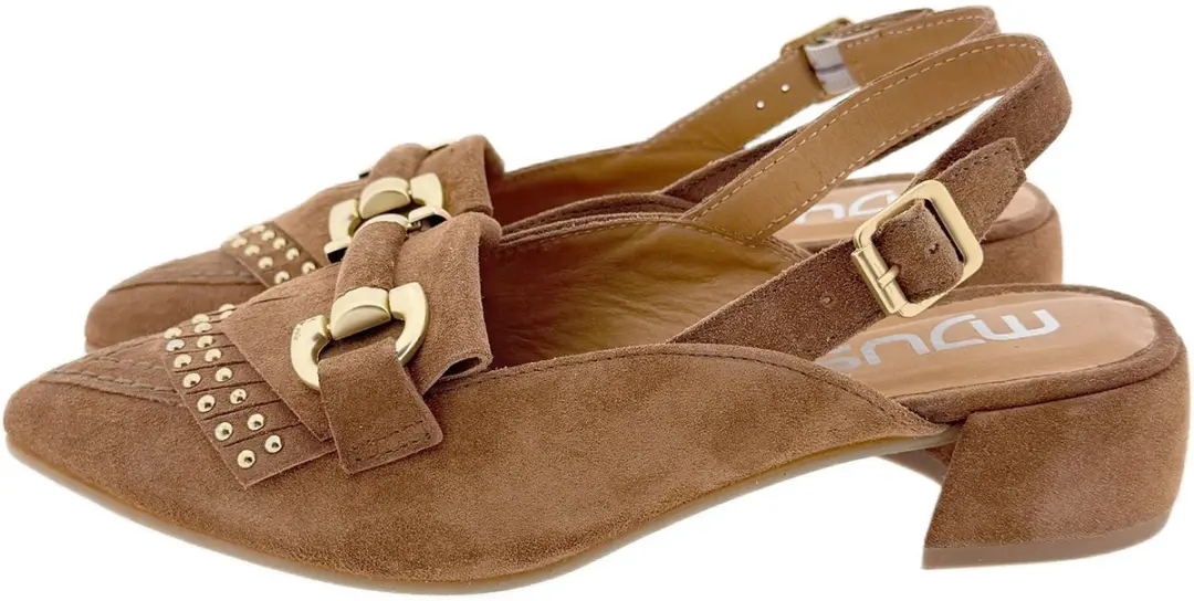 Mjus L72120 slingback middelbruin, 36 / 3