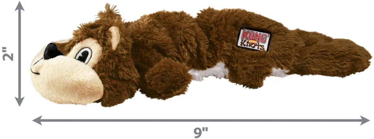 KONG Scrunch Knots Eekhoorn - Bruin