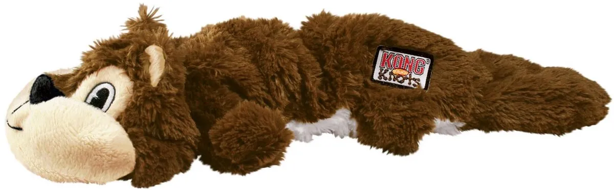 KONG Scrunch Knots Eekhoorn - Bruin