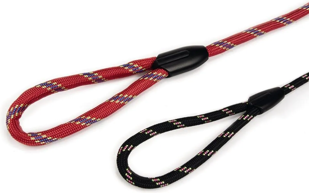 Beeztees Hondenriem Rond - 125cm x 13mm Zwart