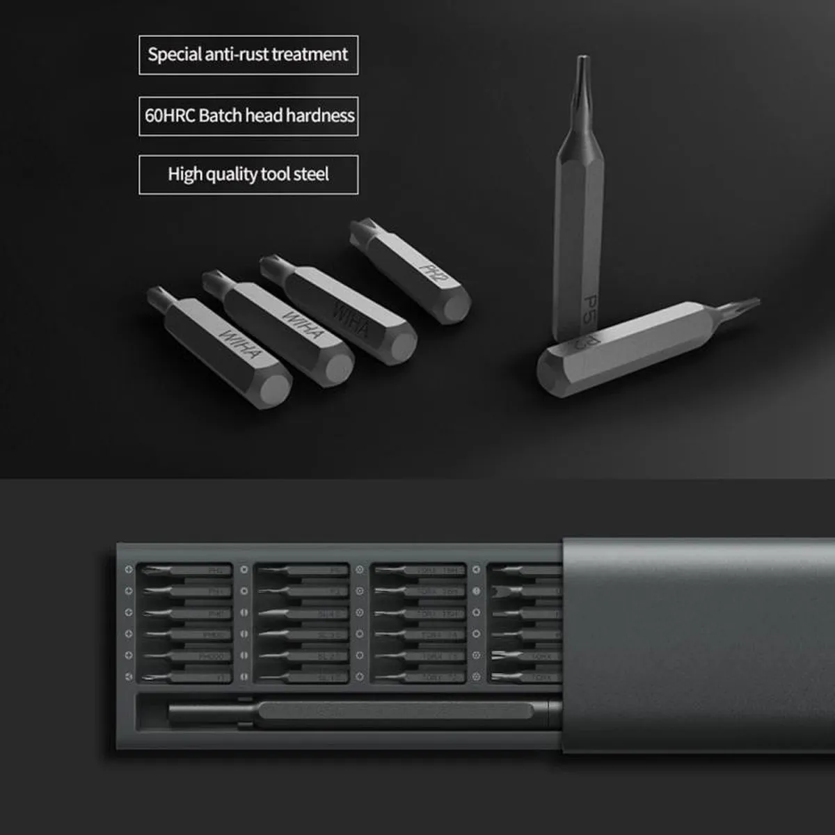 Xiaomi Mijia Wiha Precision Schroevendraaierset 24-delig - Transparant