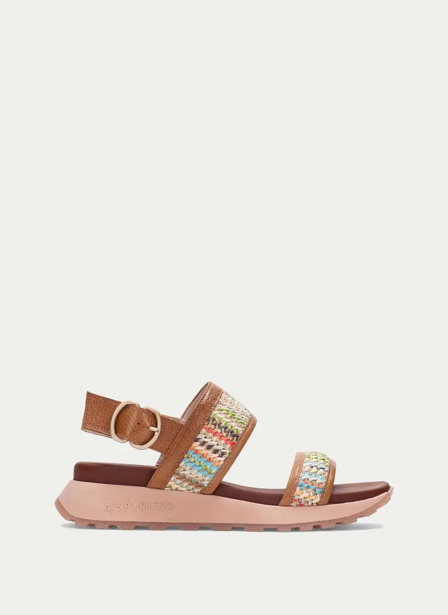 Hispanitas RHV264714 Dames Sandalen - Cognac Multicolor - afbeelding 5 van 5