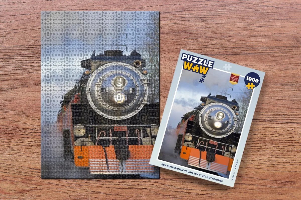 PuzzleWow Legpuzzel Stoomlocomotief 1000 Stuks
